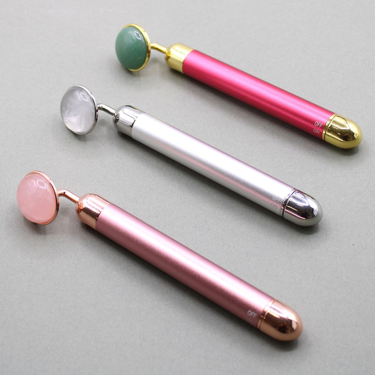 Massaggiatore Vibrante in Quarzo Rosa