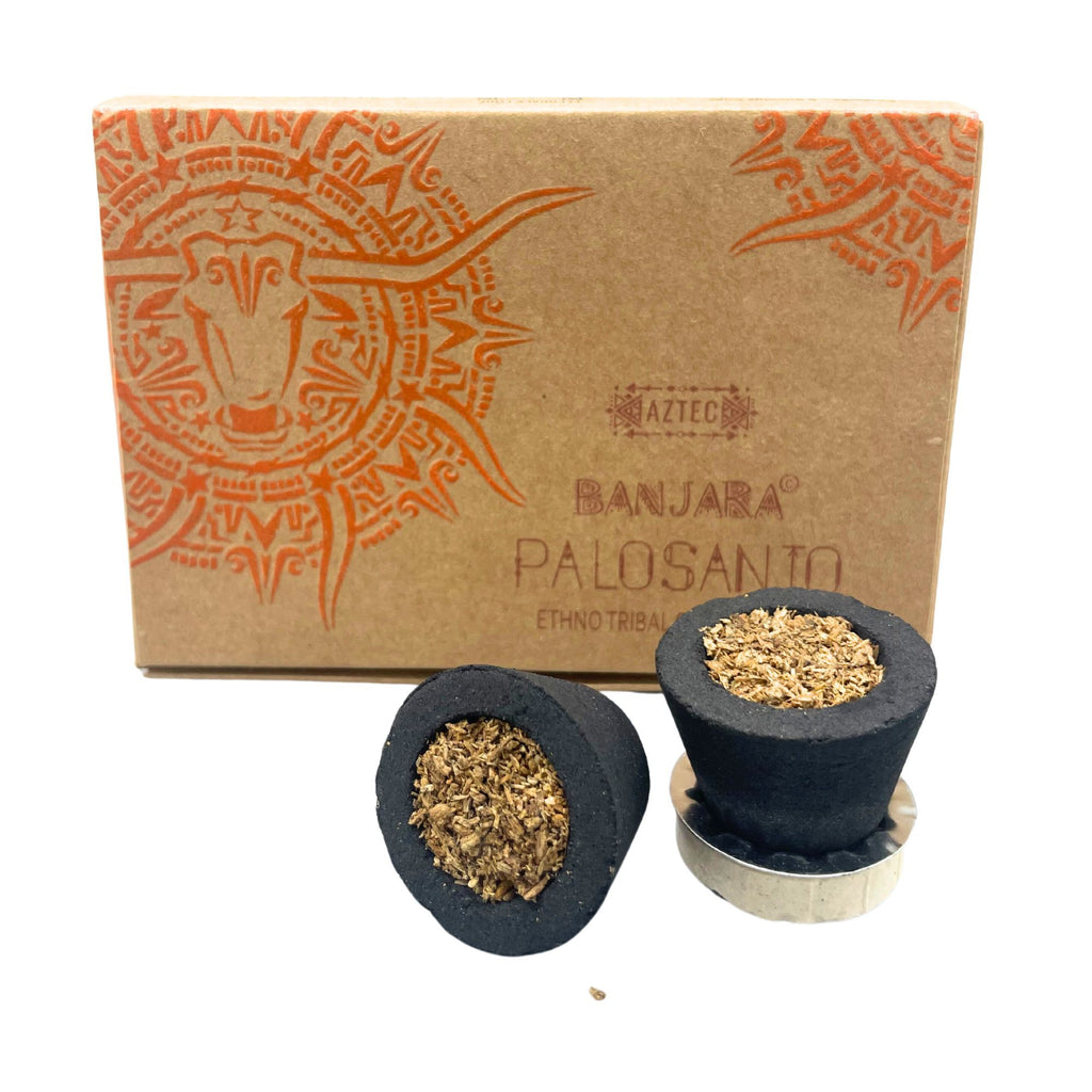 Coppette di incenso in resina Banjara - Palo santo