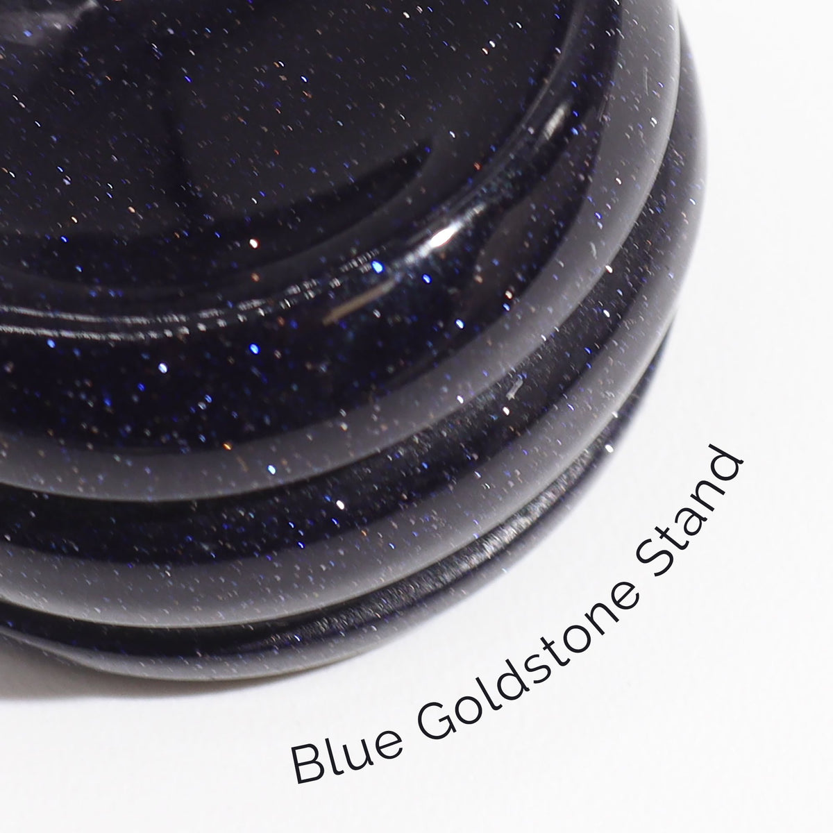 Pianeta in Quarzo Rosa su Base Solar Goldstone - 40mm