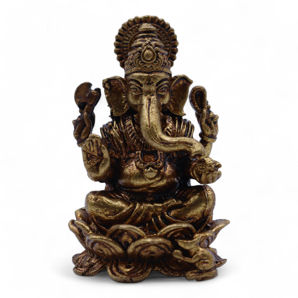 Statuetta in Ottone Divinità Indiane - Ganesha (52g) - 49mm