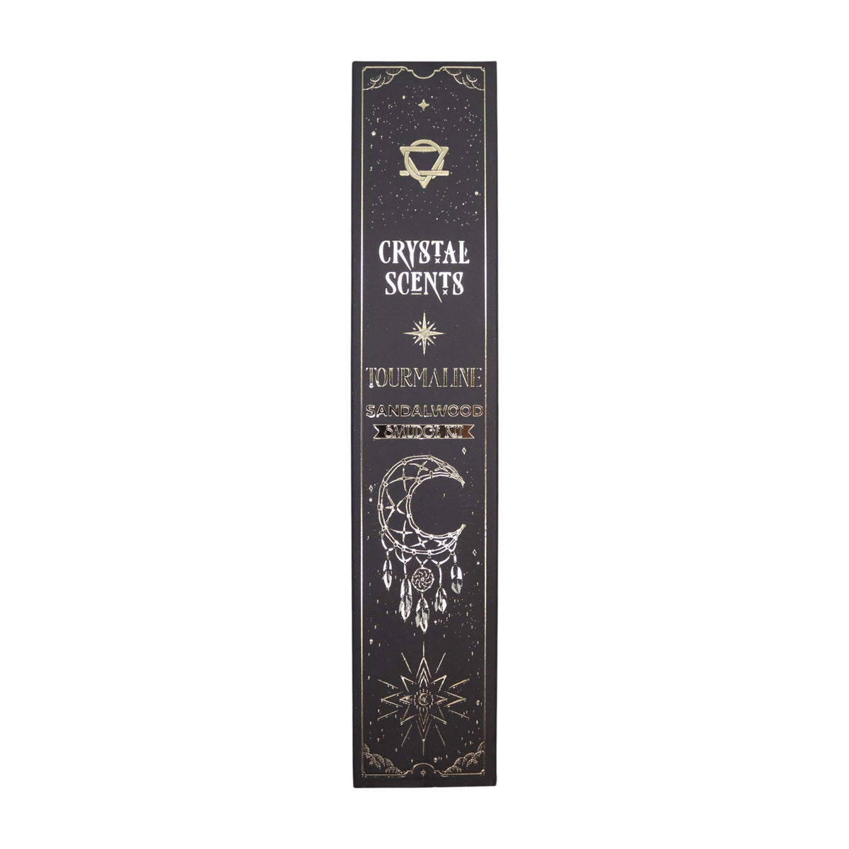 Incenso Crystal Scents con Tormalina - Sandalo, 10 Bastoncini
