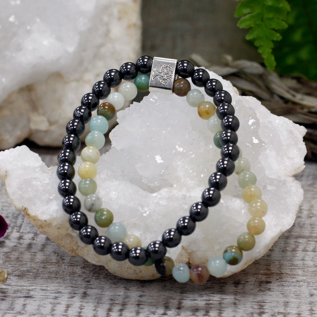 Bracciale Magnetico in Pietra Preziosa - Amazzonite
