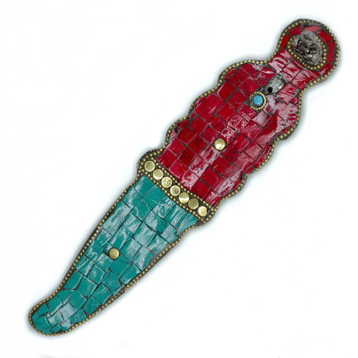 Portaincenso tibetano Buddha a forma di pugnale lungo
