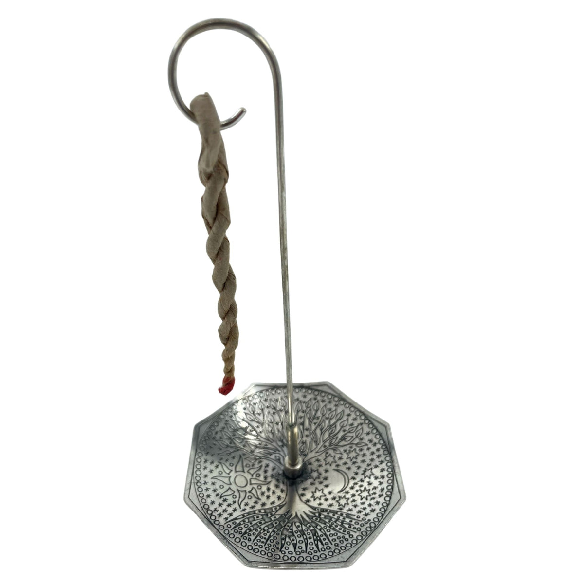 Set Incenso a Corda con Portaincenso Placcato Argento - Albero della Vita