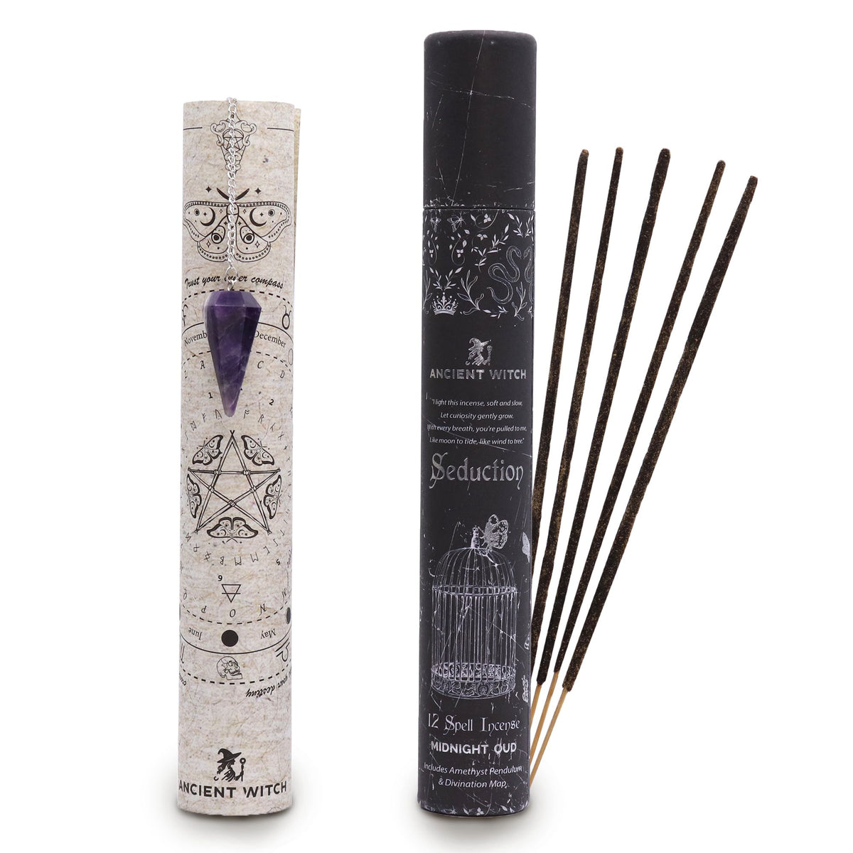 Ancient Witch Spell Incense - Seduzione - Pendolo Ametista