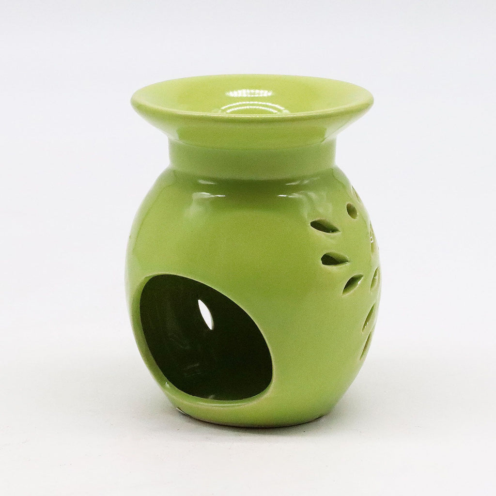 Bruciaessenze Floreale in Ceramica - Lime