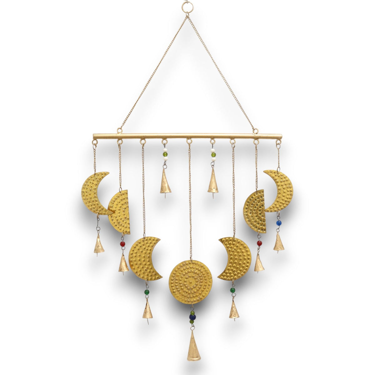 Campanelli Indiani - Fasi della Luna in Ottone - 43x40cm