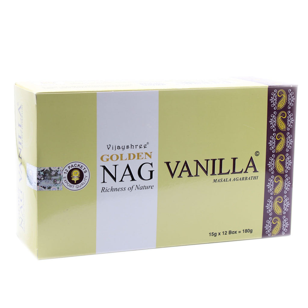 Golden Nag Vaniglia - Incenso alla Vaniglia 15g