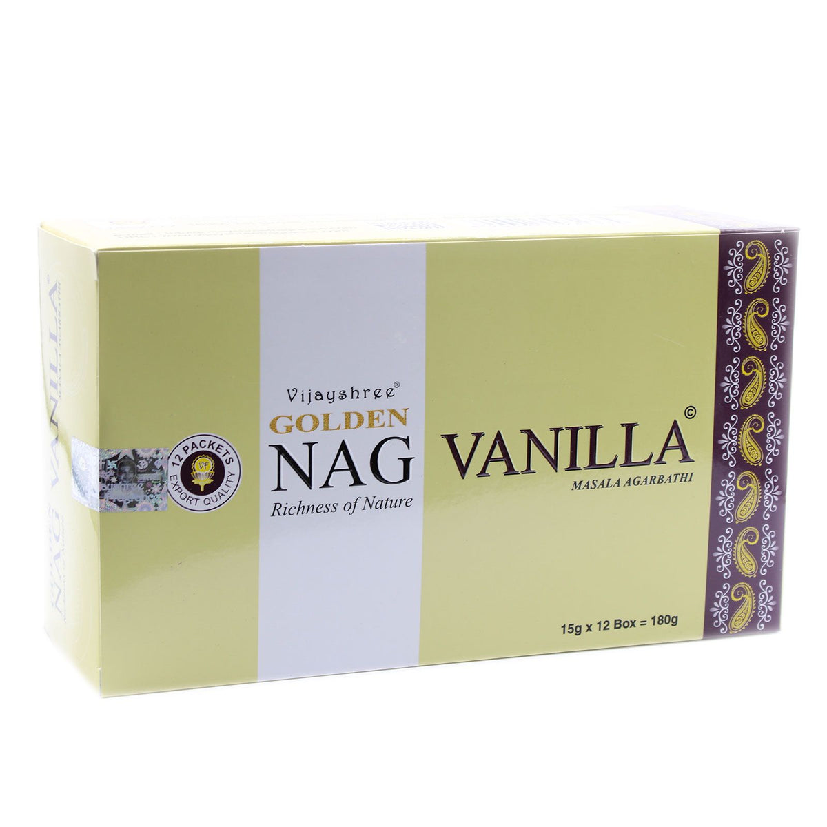 Golden Nag Vaniglia - Incenso alla Vaniglia 15g