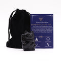 Gatto Portafortuna in Ossidiana Nera - 50 × 35 × 25 mm