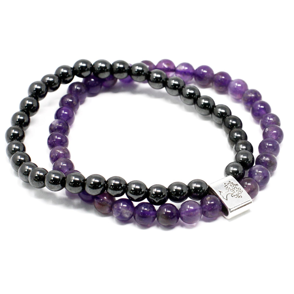 Bracciale Magnetico in Pietra Preziosa - Ametista