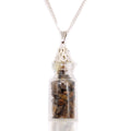 Collana con Bottiglia di Pietre Preziose - Occhio di Tigre