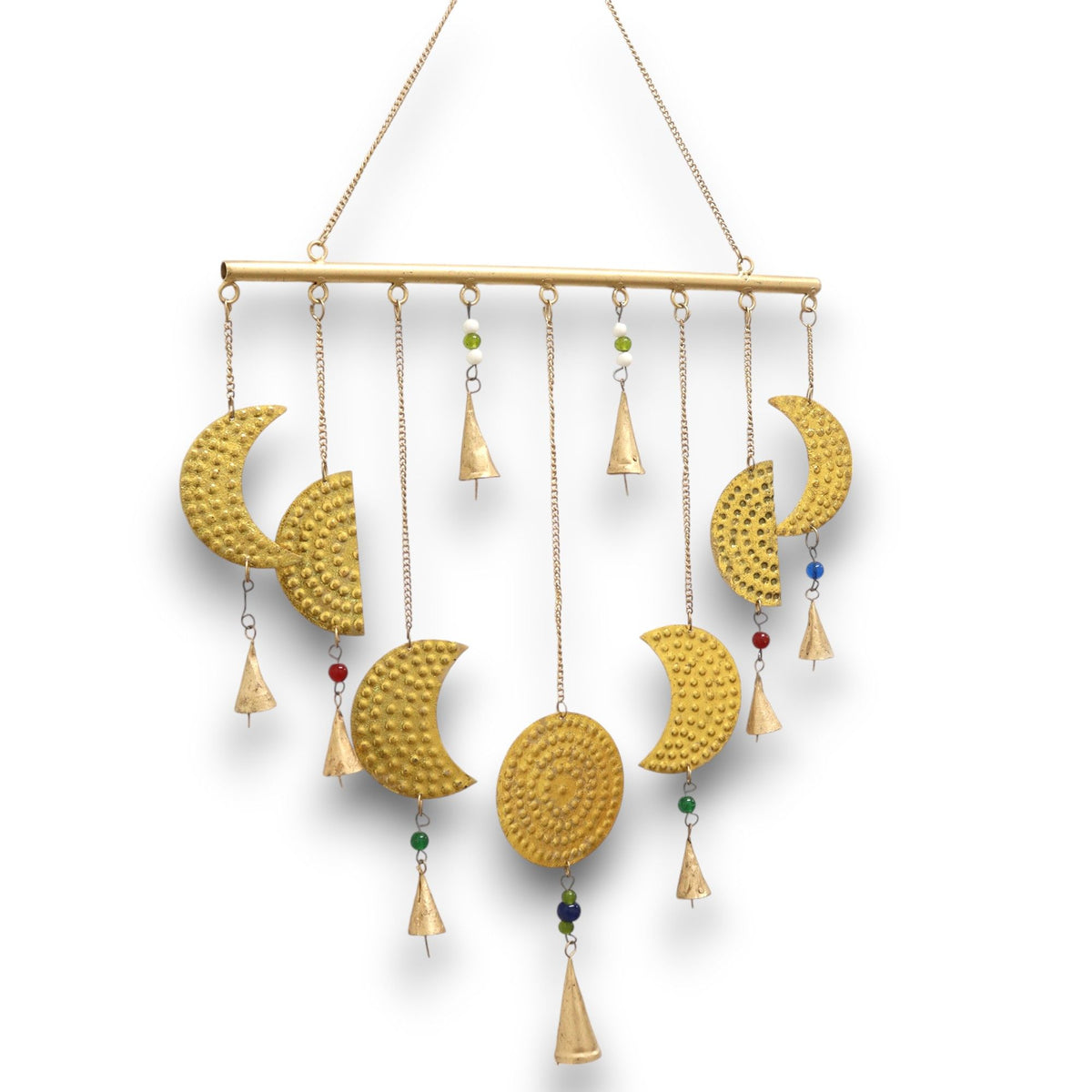 Campanelli Indiani - Fasi della Luna in Ottone - 43x40cm