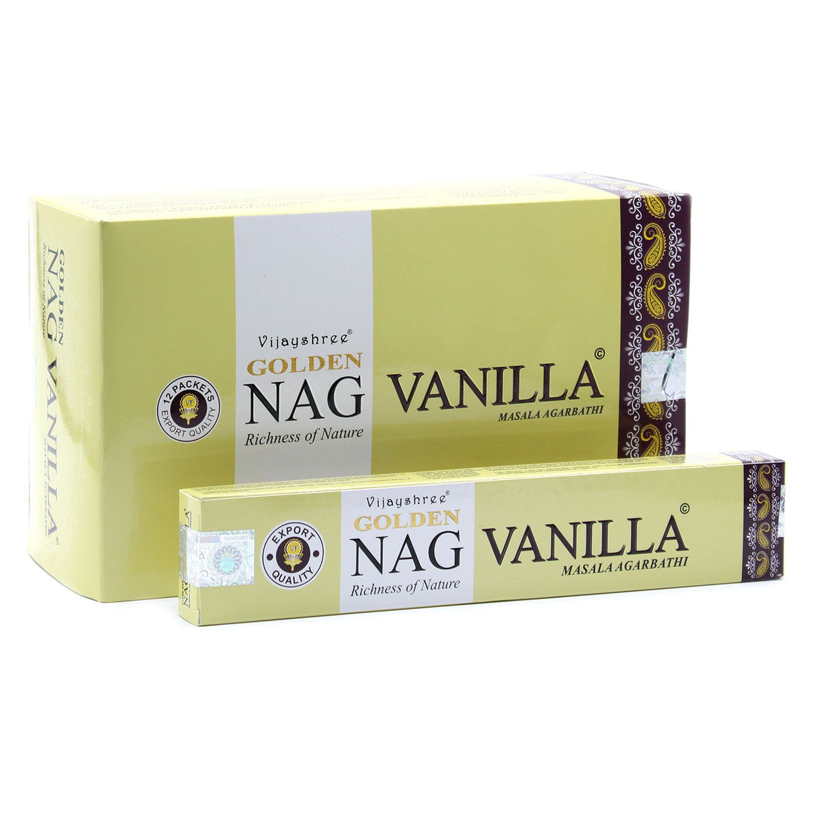 Golden Nag Vaniglia - Incenso alla Vaniglia 15g