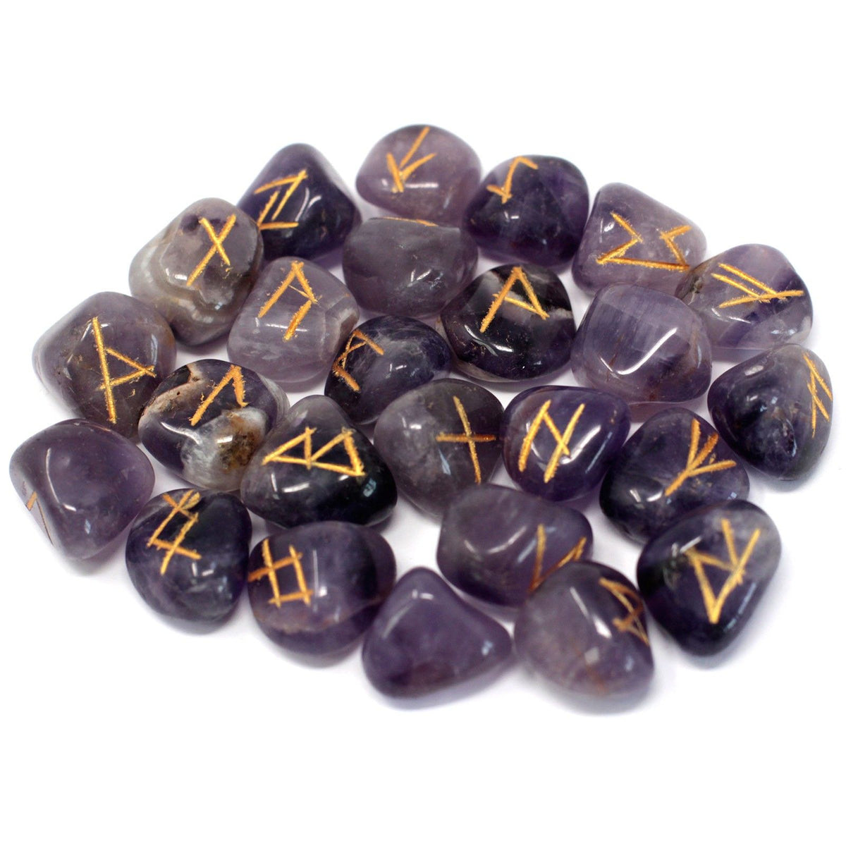 Rune Indiane in Sacchetto - Ametista