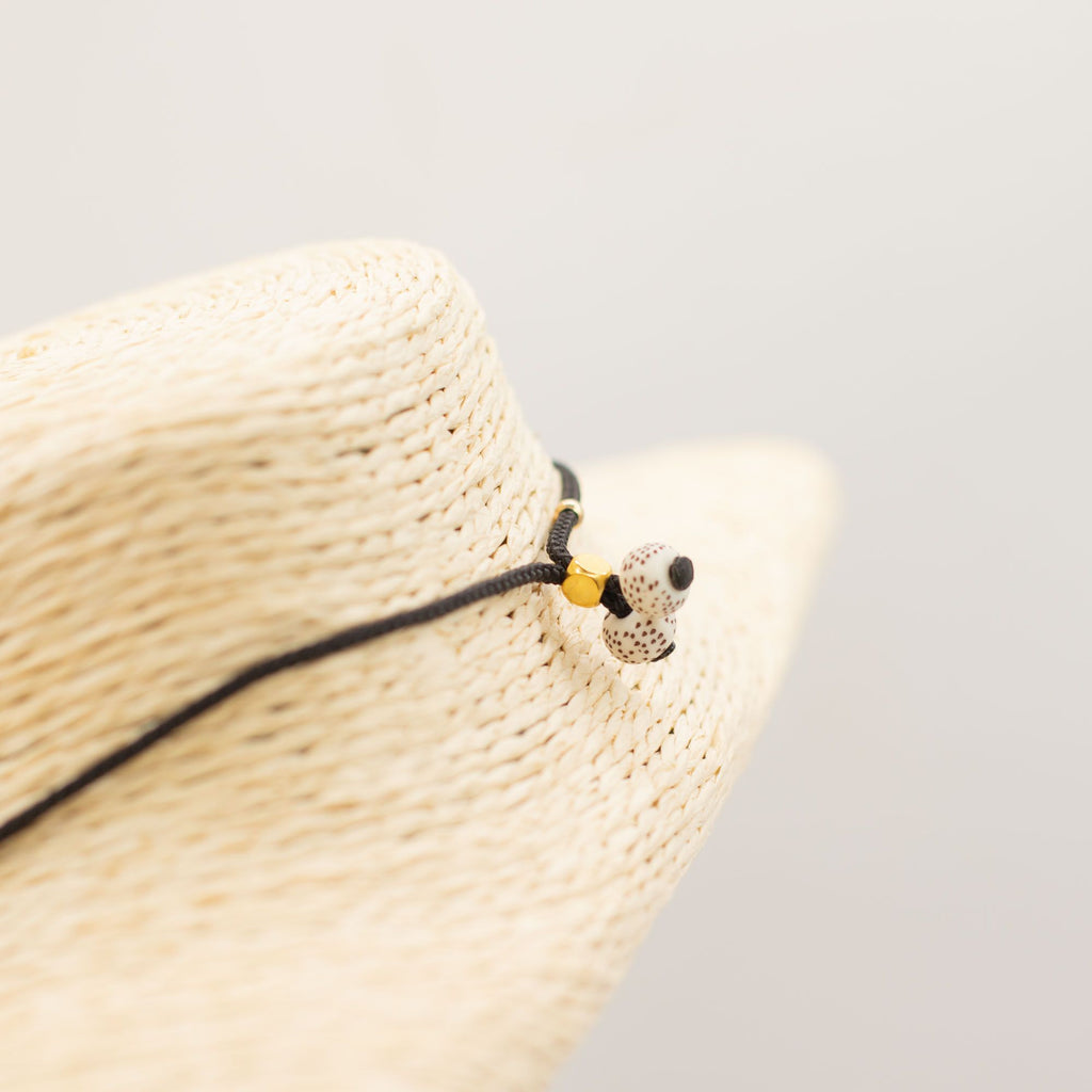Collana con Cordino e Ciondolo in Gemma - Corniola Volto del Sole