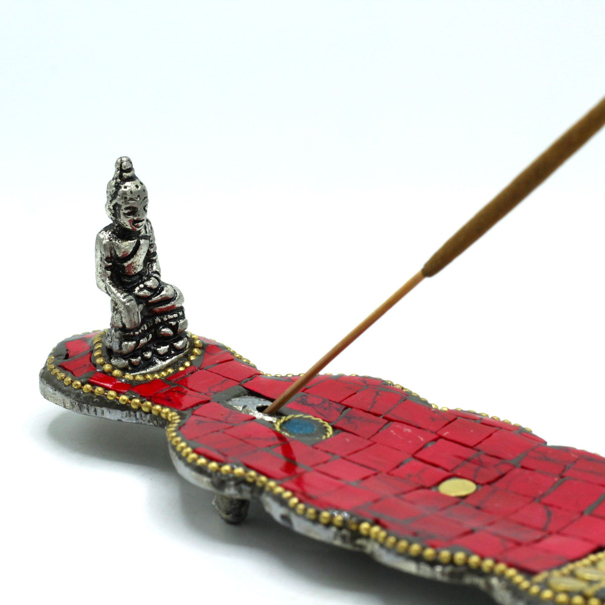 Portaincenso tibetano Buddha a forma di pugnale lungo