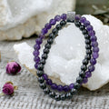 Bracciale Magnetico in Pietra Preziosa - Ametista