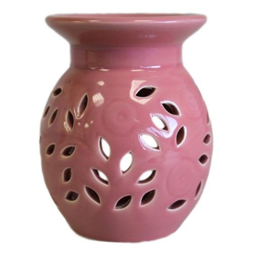 Bruciaessenze Floreale in Ceramica - Rosa
