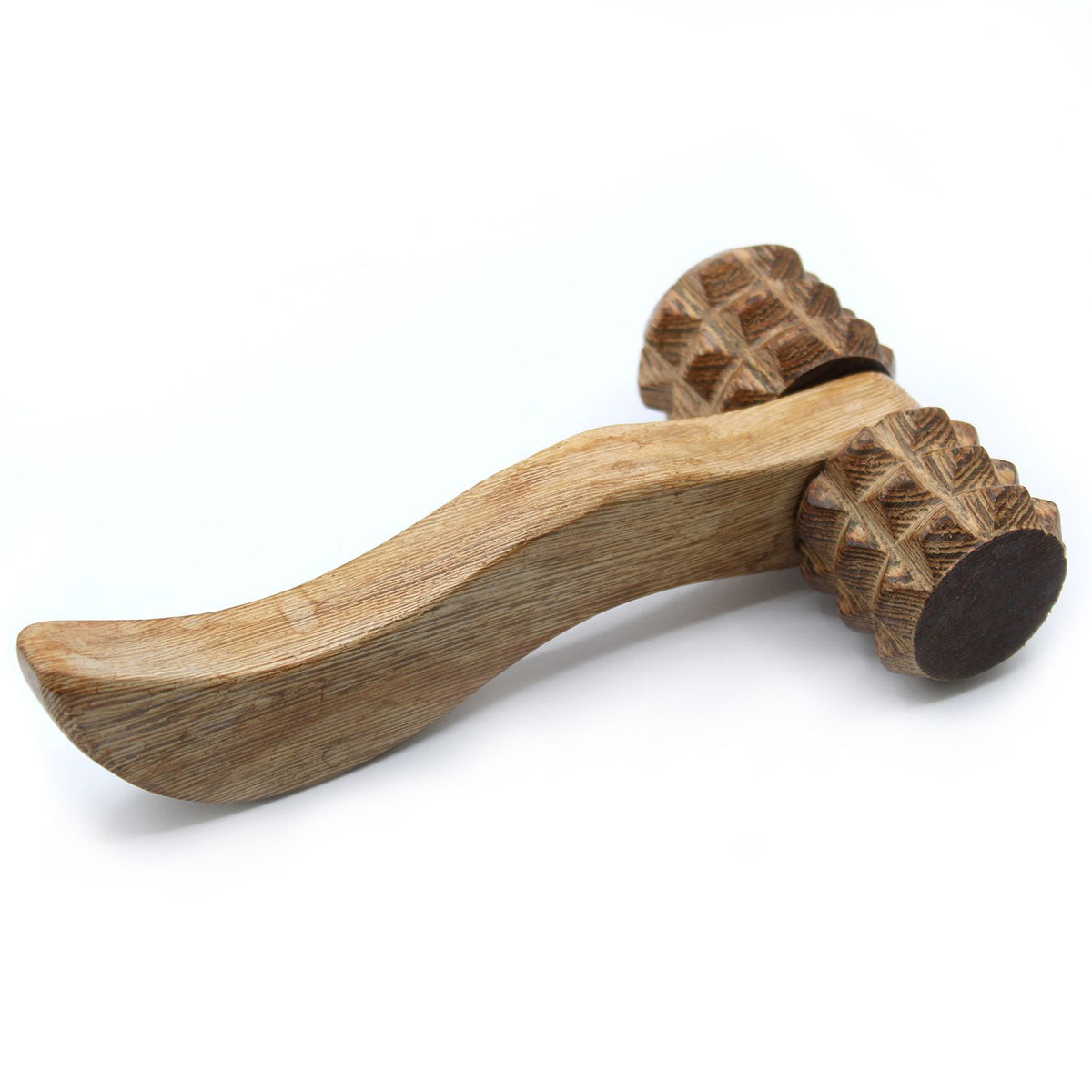 Massaggiatore manuale a rulli scanalati in legno