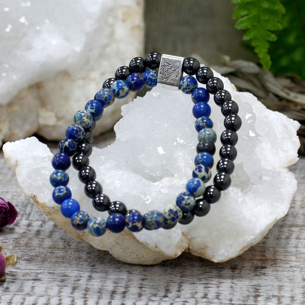 Bracciale Magnetico in Pietra Preziosa - Sodalite