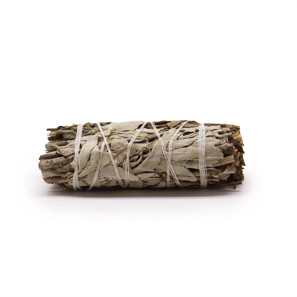 Smudge di Salvia Bianca e Foglie di Pirul