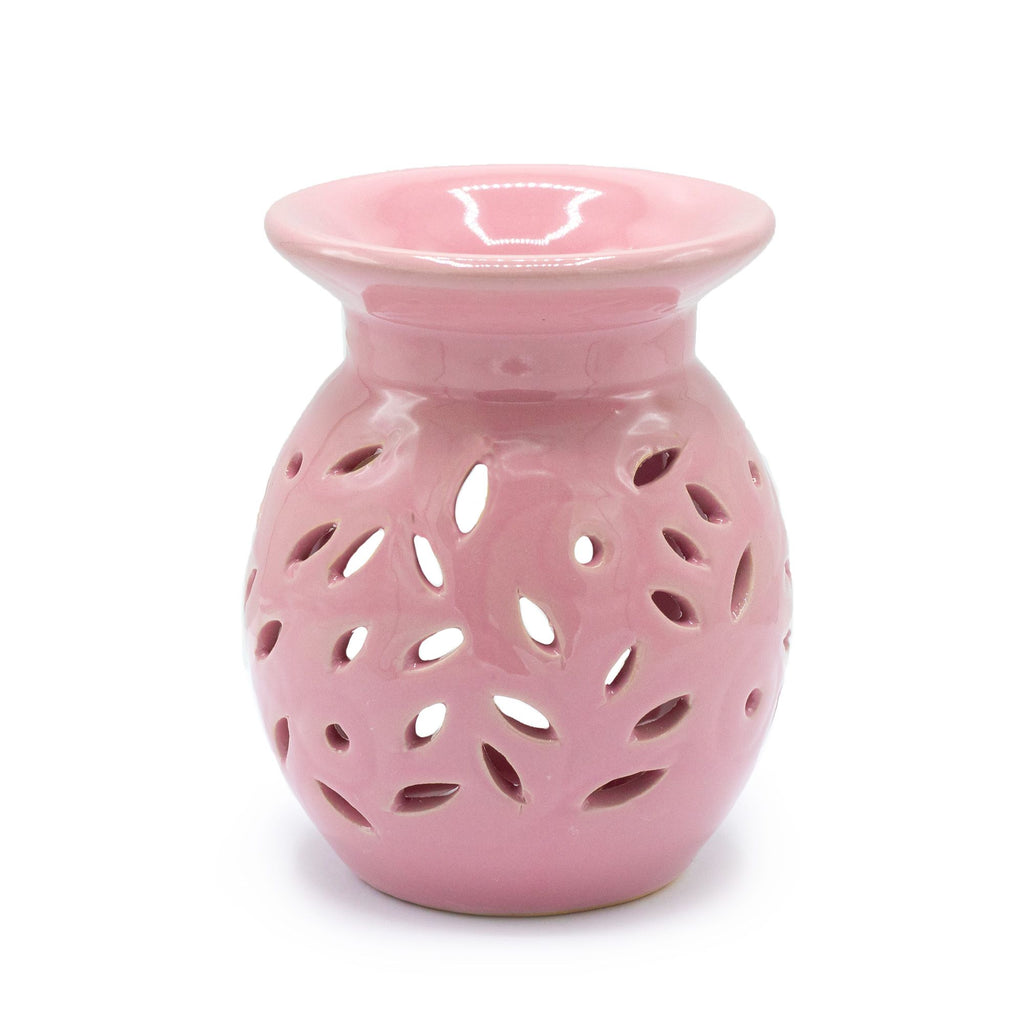 Bruciaessenze Floreale in Ceramica - Rosa