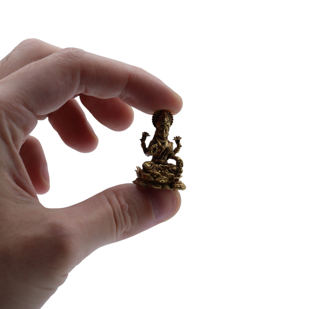 Statuetta in Ottone Divinità Indiane - Laxmi (11g) - 30mm
