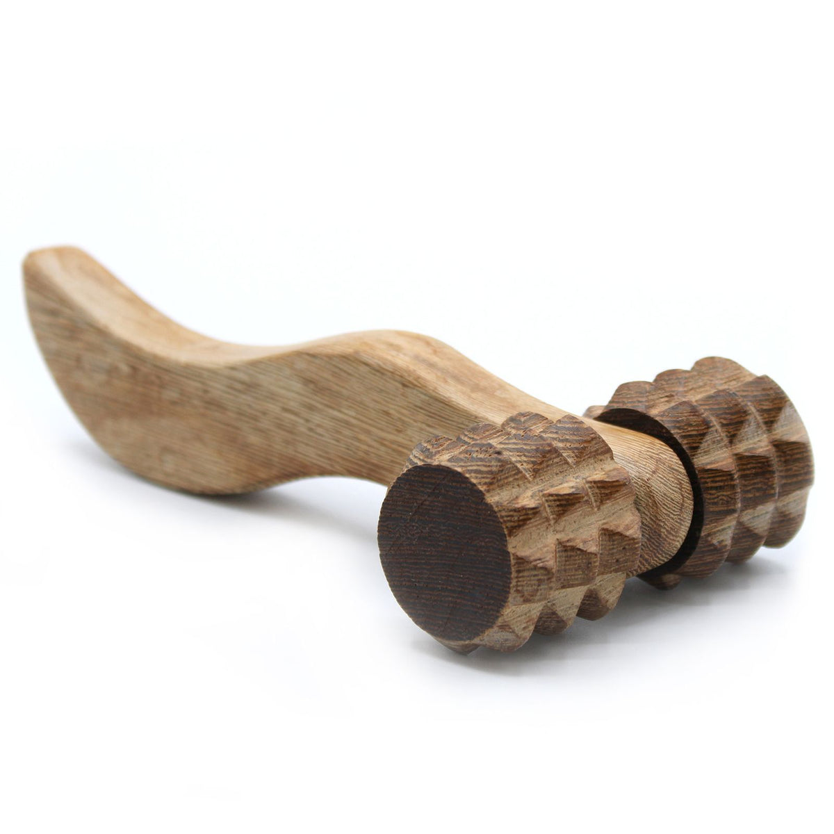 Massaggiatore manuale a rulli scanalati in legno