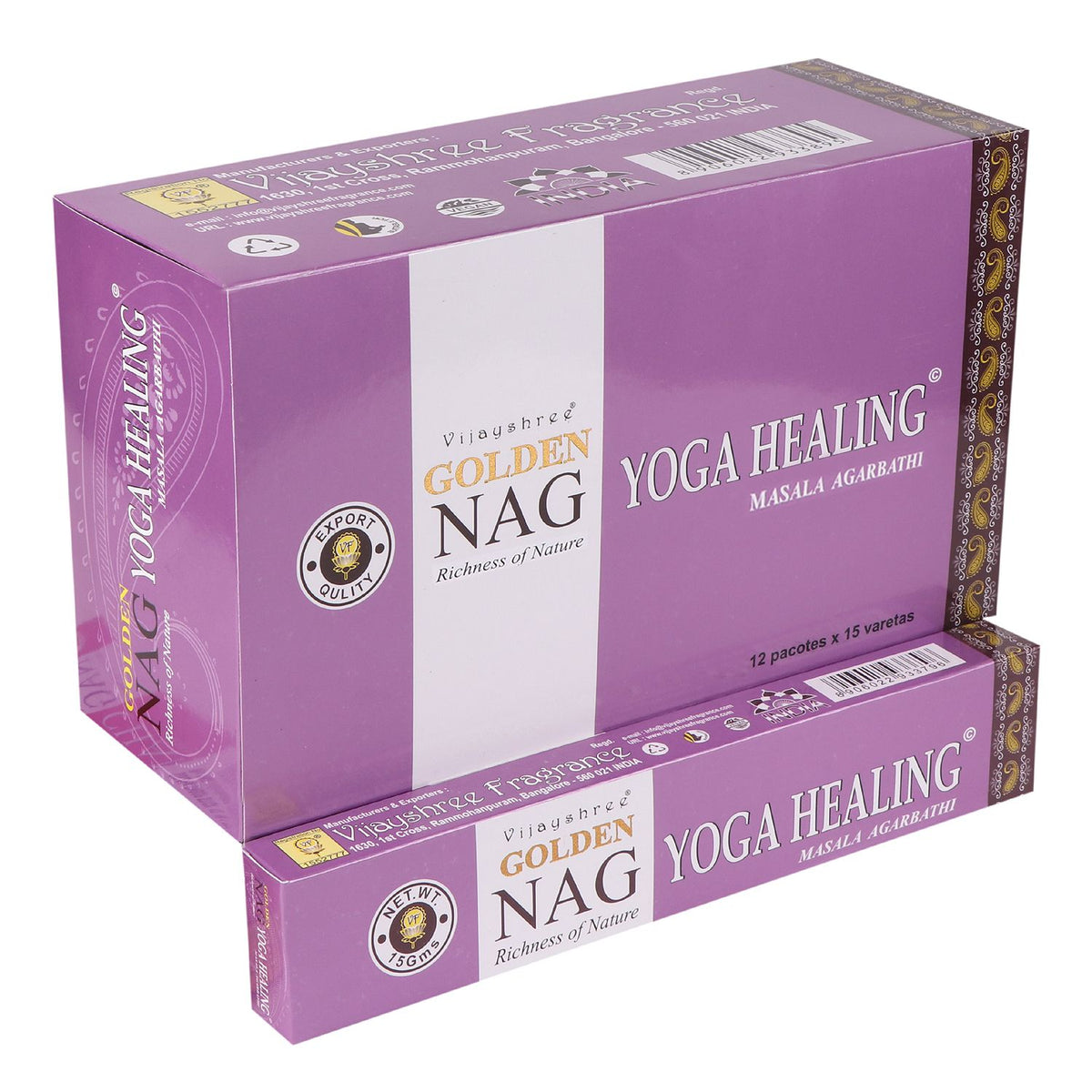 Golden Nag Yoga Healing - Incenso per Yoga e Guarigione 15g