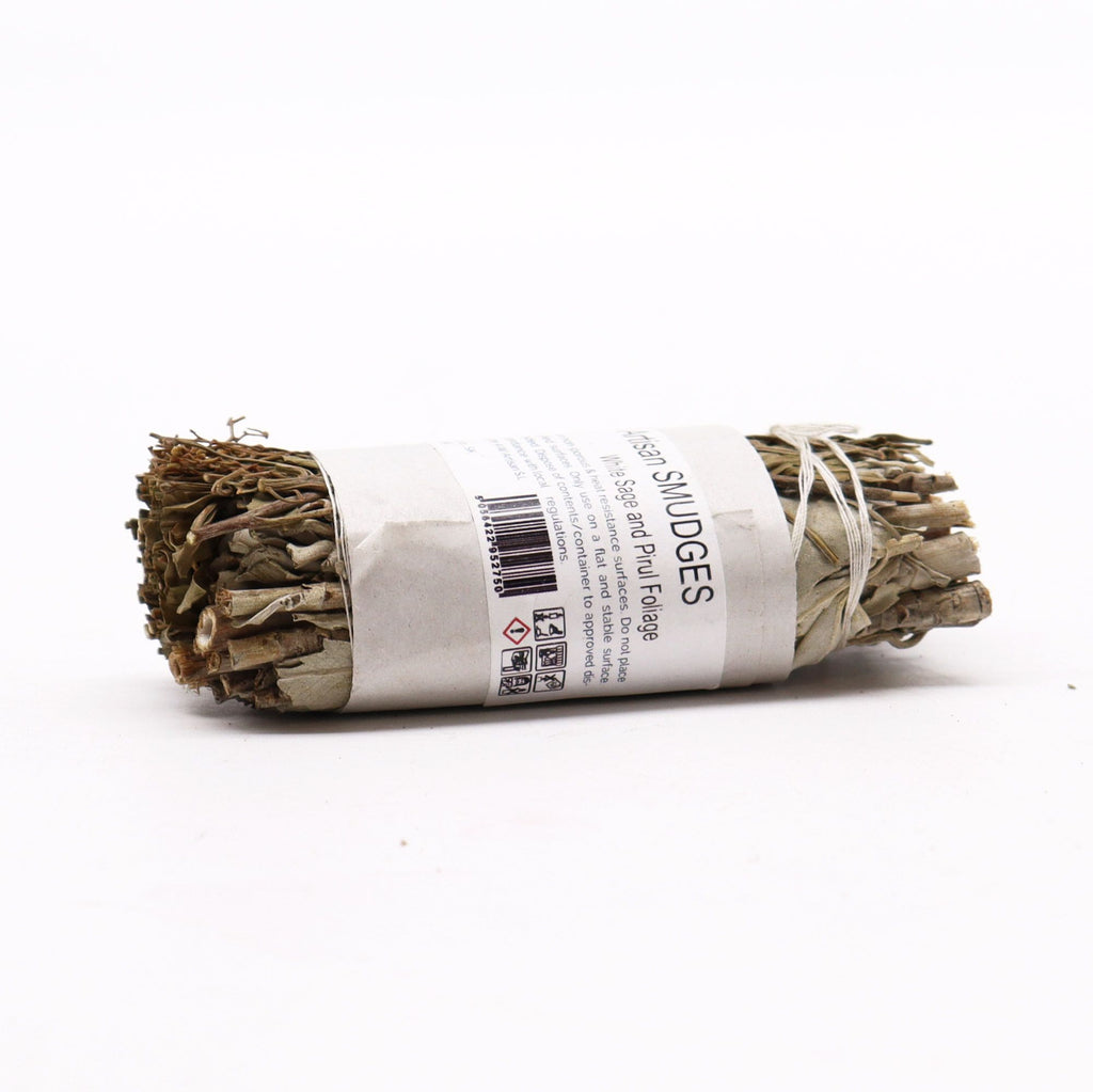 Smudge di Salvia Bianca e Foglie di Pirul