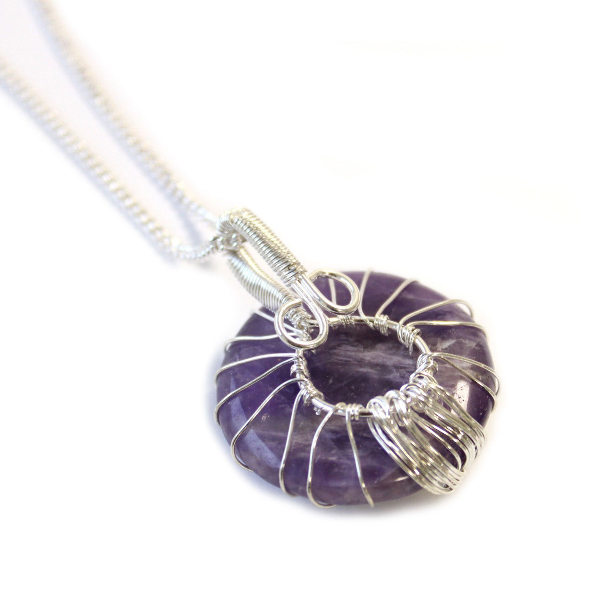 Collana Albero della Vita in Pietra Dura - Ametista
