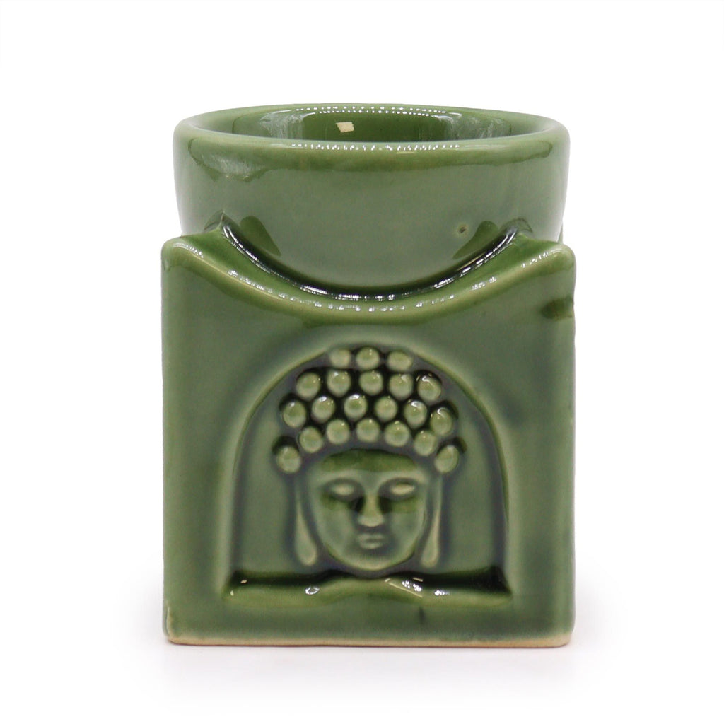 Bruciaessenze Quadrato Buddha - Verde Giada Scuro