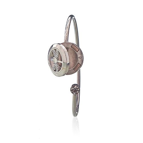 Bracciale Diffusore per Aromaterapia con Libellula e Cristallo - 20 mm