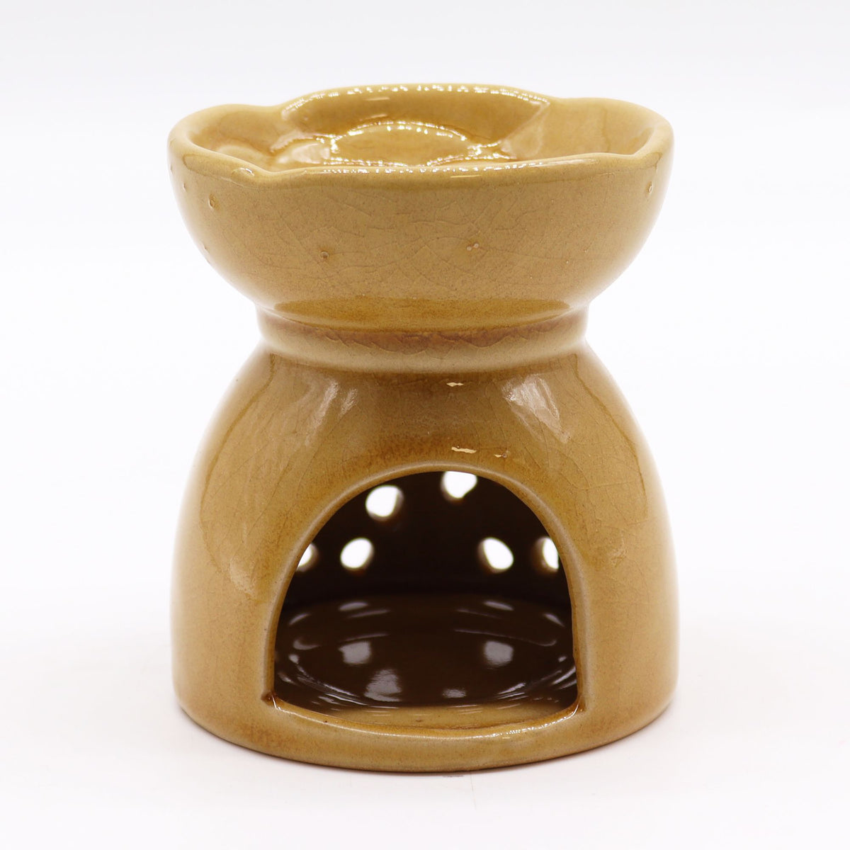 Bruciaessenze Albero della Vita in Ceramica - Miele