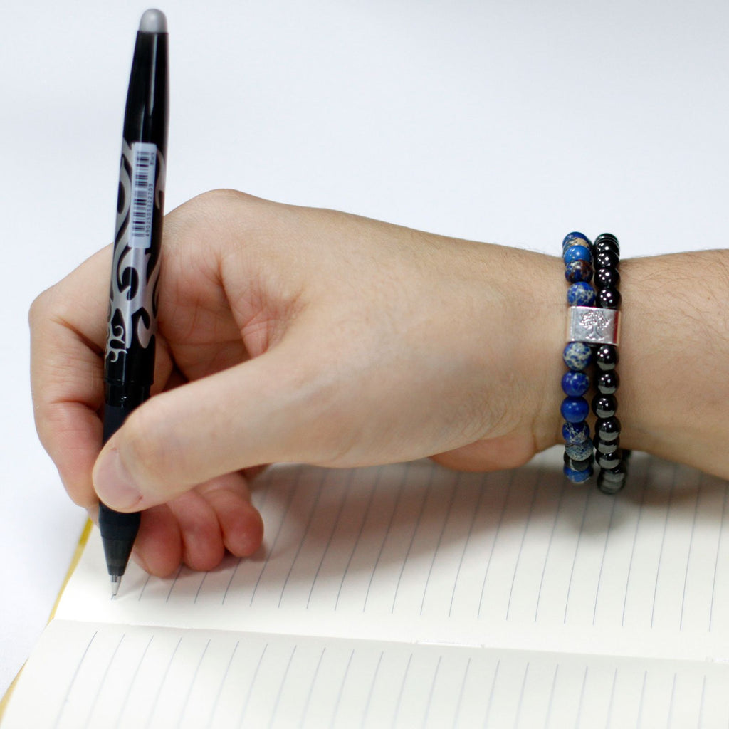 Bracciale Magnetico in Pietra Preziosa - Sodalite