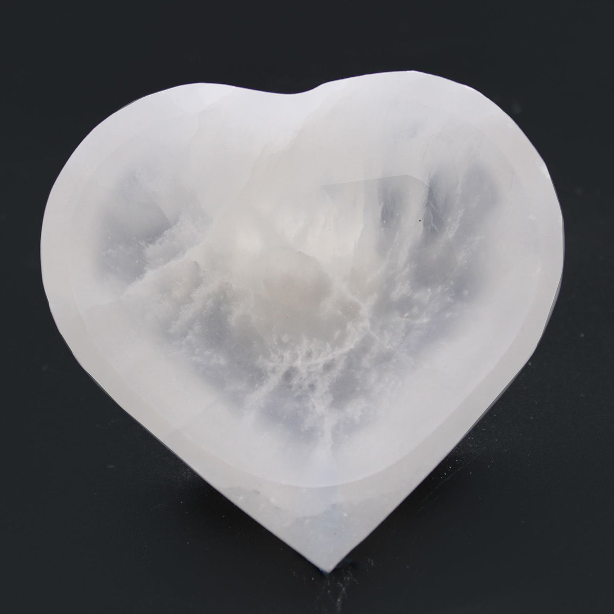 Ciotola a Cuore in Selenite - 10cm