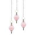 Pendolo a Sfera in Quarzo Rosa