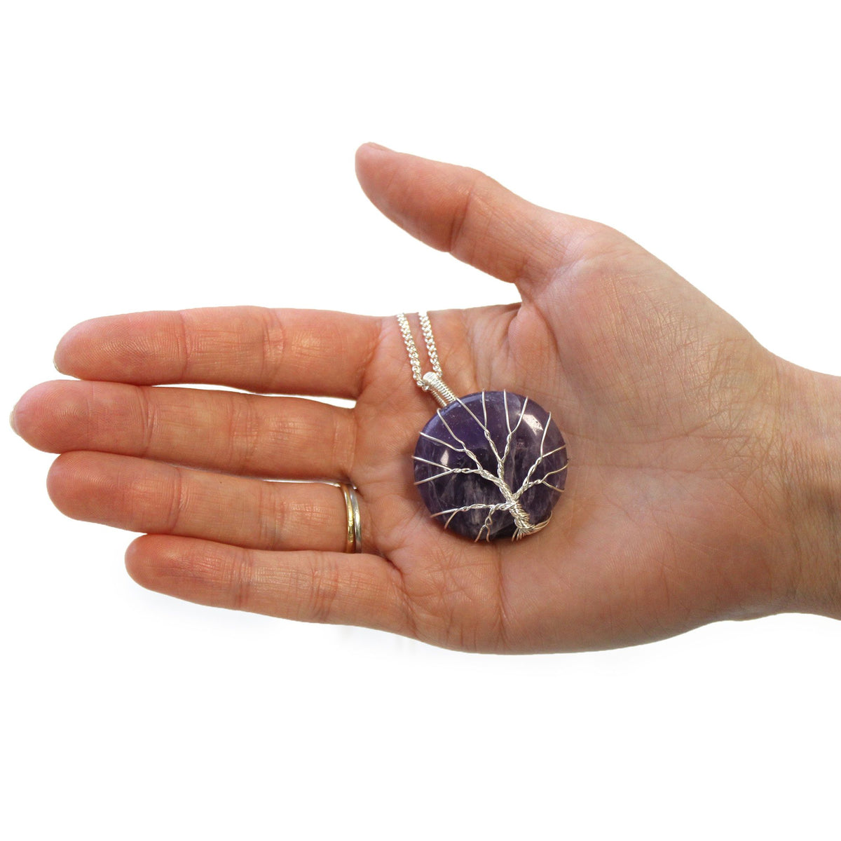 Collana Albero della Vita in Pietra Dura - Ametista