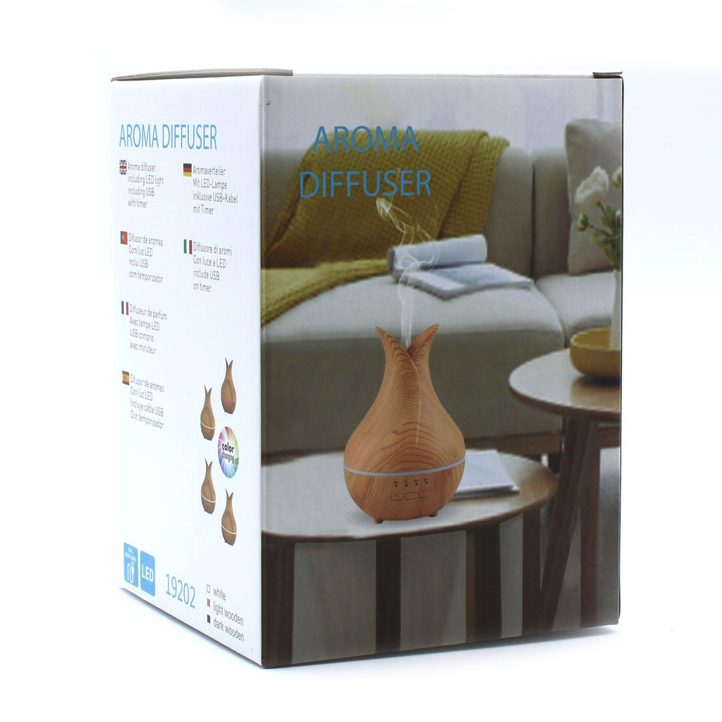 Diffusore a ultrasuoni Palermo – USB, luce multicolore e timer