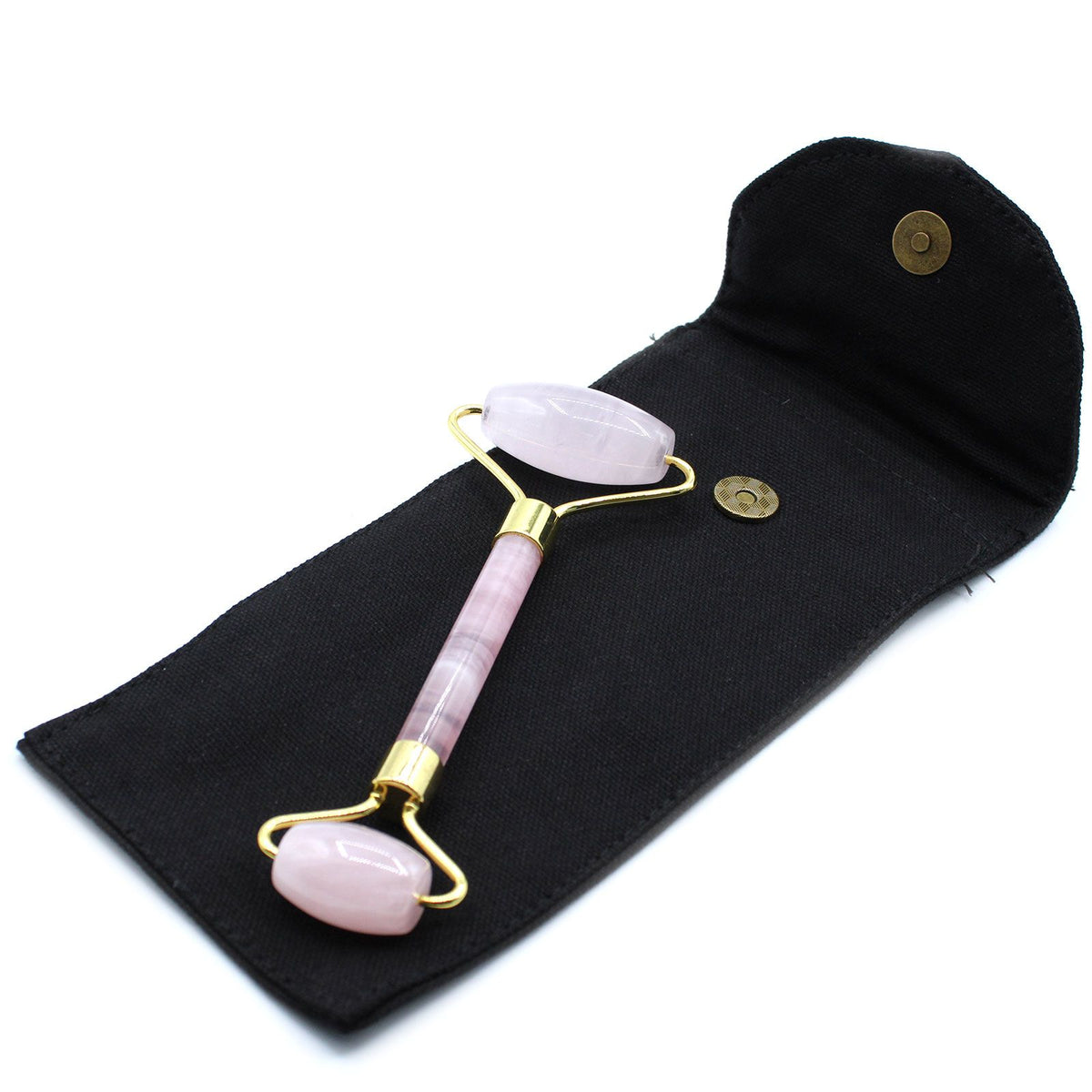 Rullo Massaggiatore Viso in Quarzo Rosa