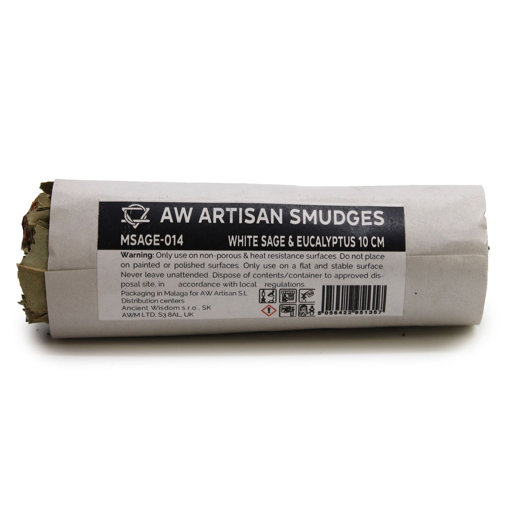 Smudge Salvia Bianca ed Eucalipto – 10 cm