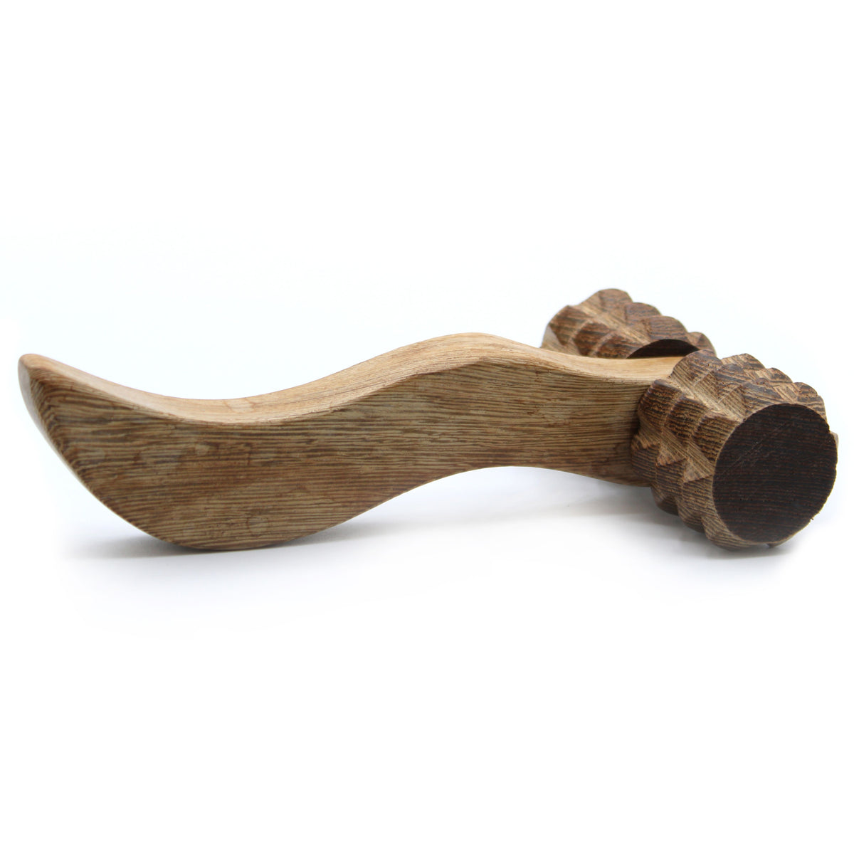 Massaggiatore manuale a rulli scanalati in legno