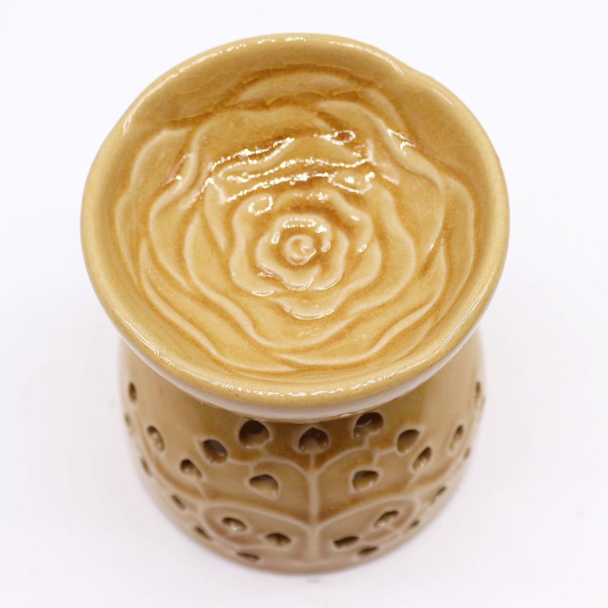 Bruciaessenze Albero della Vita in Ceramica - Miele