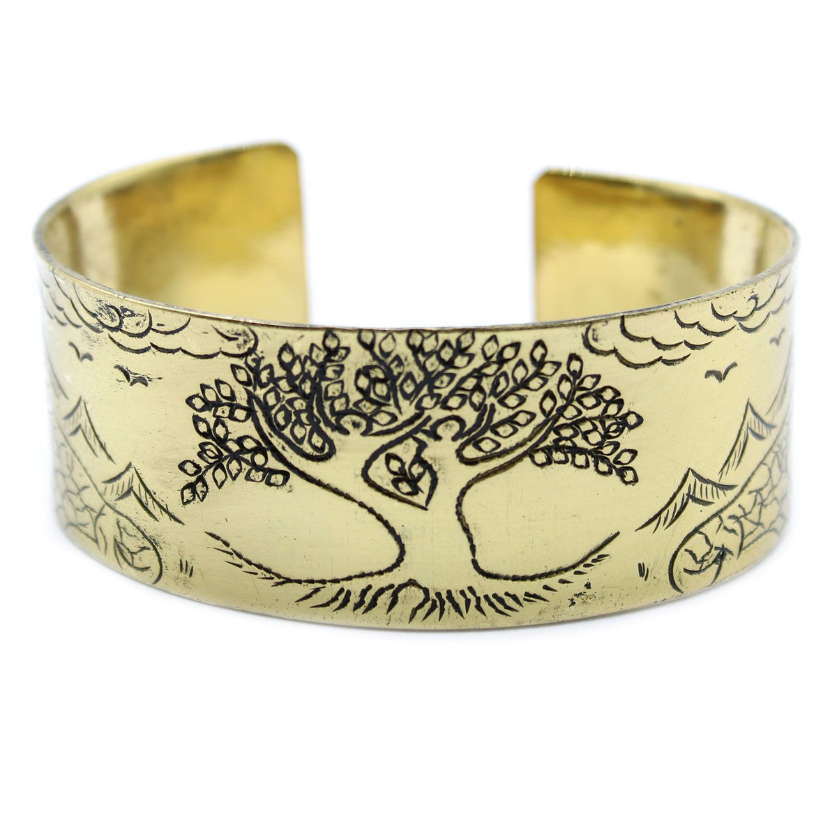 Bracciale Tibetano con Mantra in Ottone - Albero della Vita