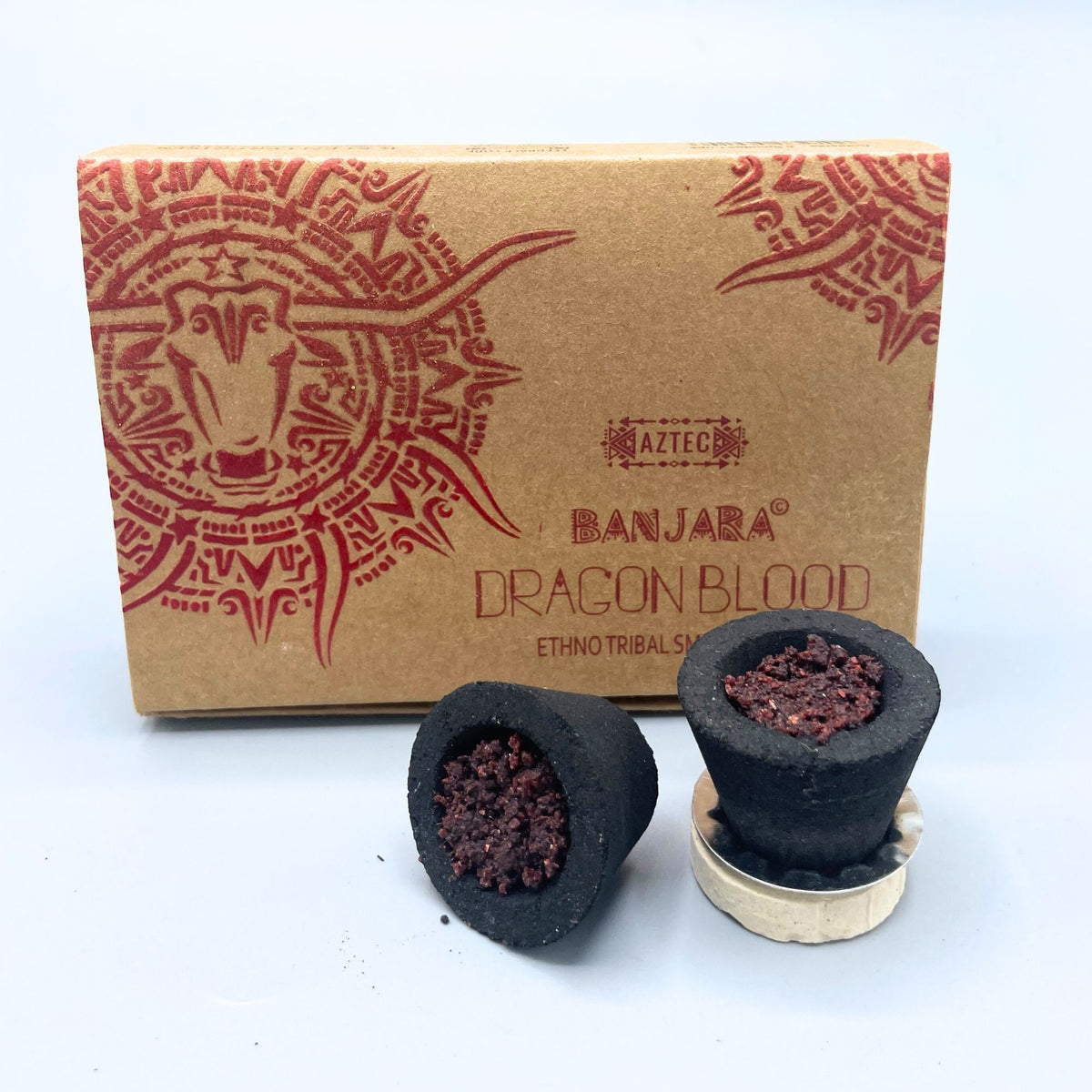 Coppette di incenso in resina Banjara - Sangue di Drago
