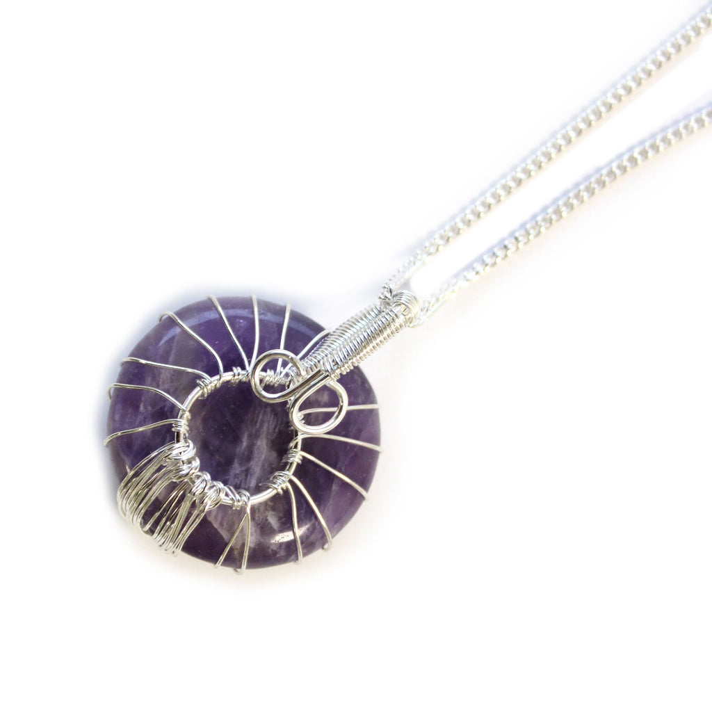 Collana Albero della Vita in Pietra Dura - Ametista