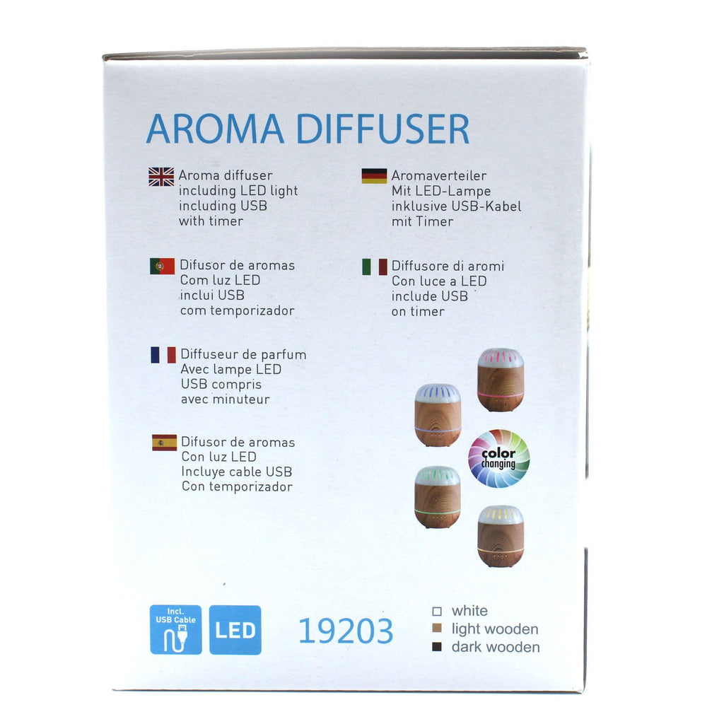 Diffusore a ultrasuoni Palermo – USB, luce multicolore e timer