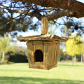 Casetta per Uccelli Quadrata Piccola in Erba Marina - 18x13cm