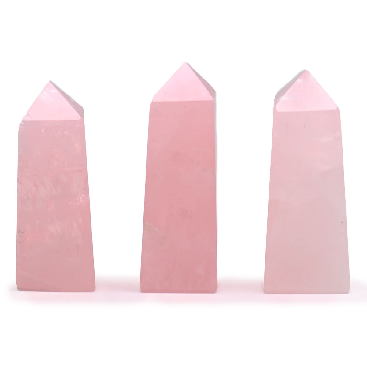 Obelisco in Quarzo Rosa - 3–5 cm